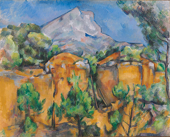 Paul Cézanne's <em>Mont Sainte-Victoire Seen from the Bibémus Quarry</em>. c. 1897.